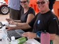 Timekeepers Gail and Daryl