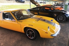 Eddie-Huffams-Lotus-Europa-with-its-modern-cousins-V-Black