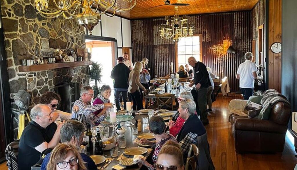 Long lunch at the shearers quarters