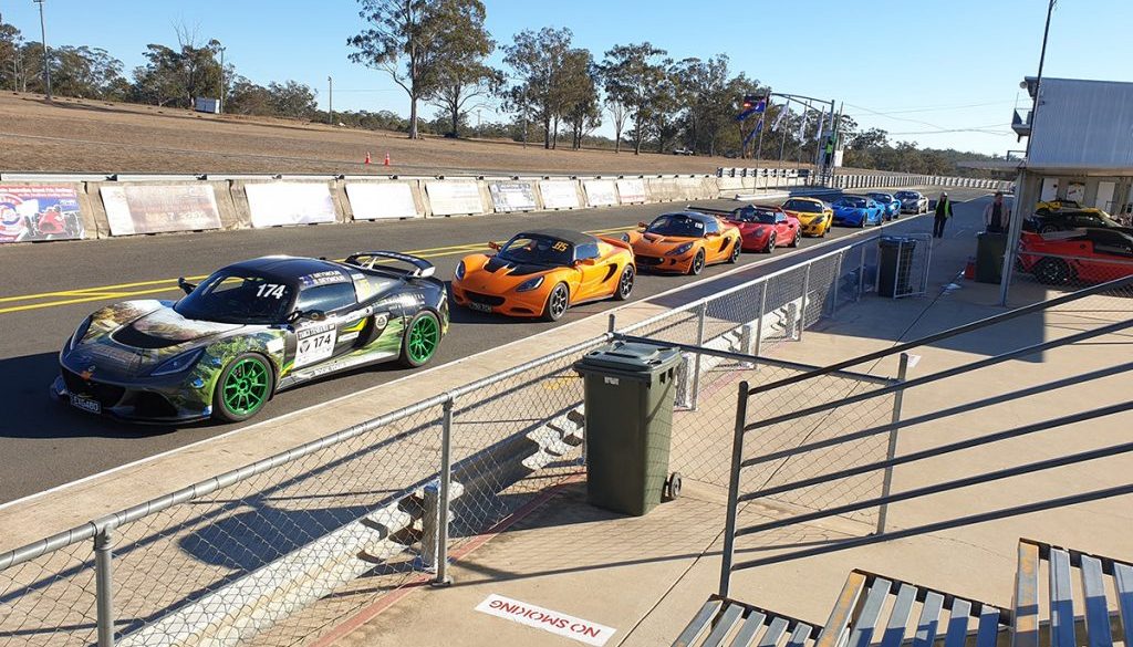 Pit lane lineup